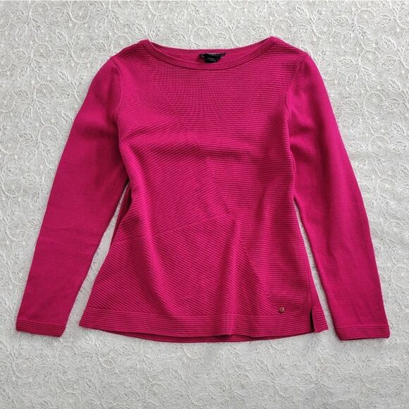 Olsen Europe Cotton Sweater Radpberry S - Picture 1 of 6
